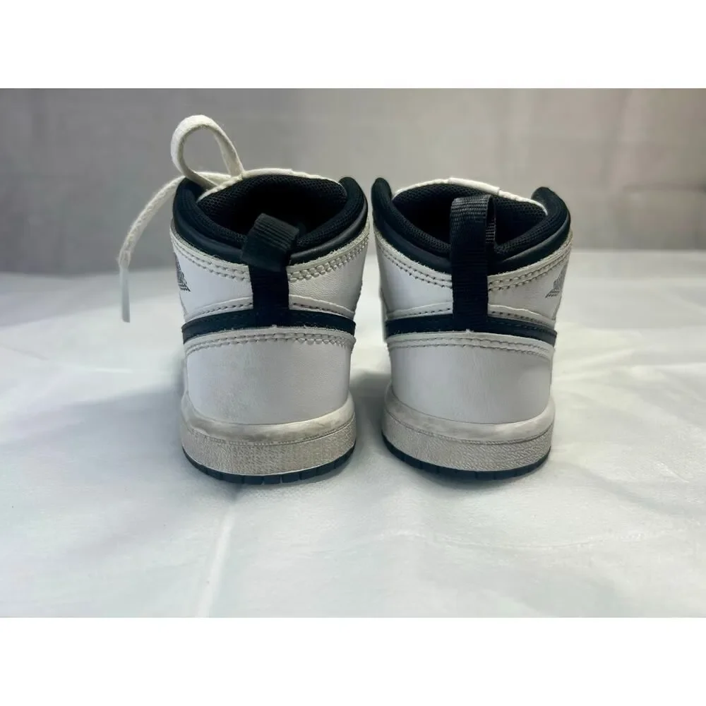 Nike Air Jordan White/Black Toddler Size 8C